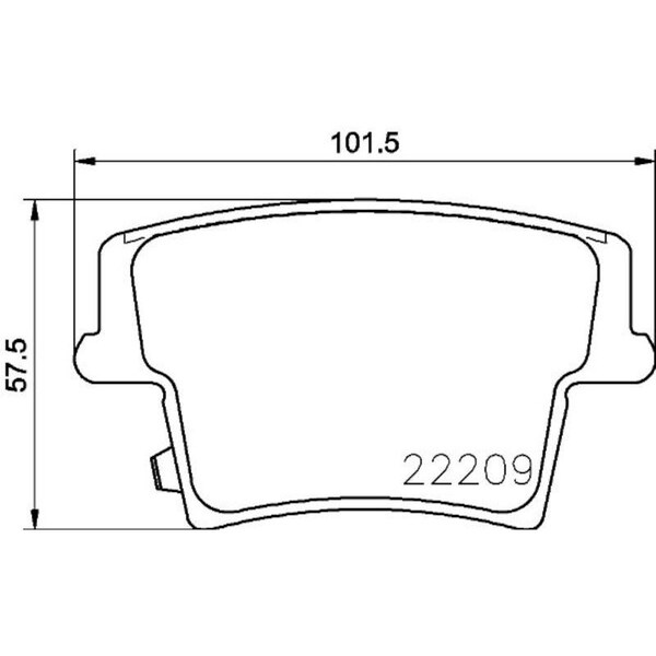 Pagid Brakes Chry 300 15-05/Dodge Challenger 15-09/Ch Brake Pad Set-D, 355023101 355023101 - main